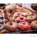 Messar 2-Pack Donut Pan Set Silicone Doughnuts Tin Safe Baking Tray Maker Pan Non-Stick Cake Mold Easy to Bake Full Size Perfect Shaped Donuts to Sweeten Your Hole Day (Orange & Rose red) - B07CGLLYJN